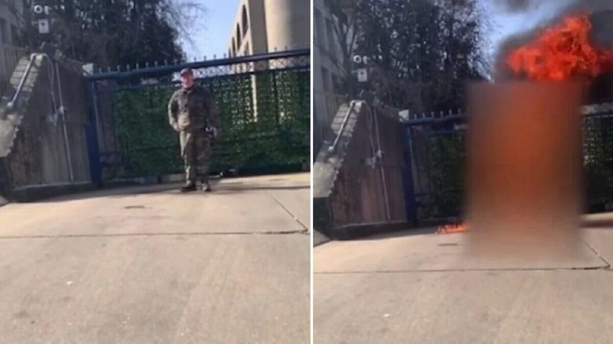 Abd Askeri Kendini Yakarak Filistin'e Destek Verdi