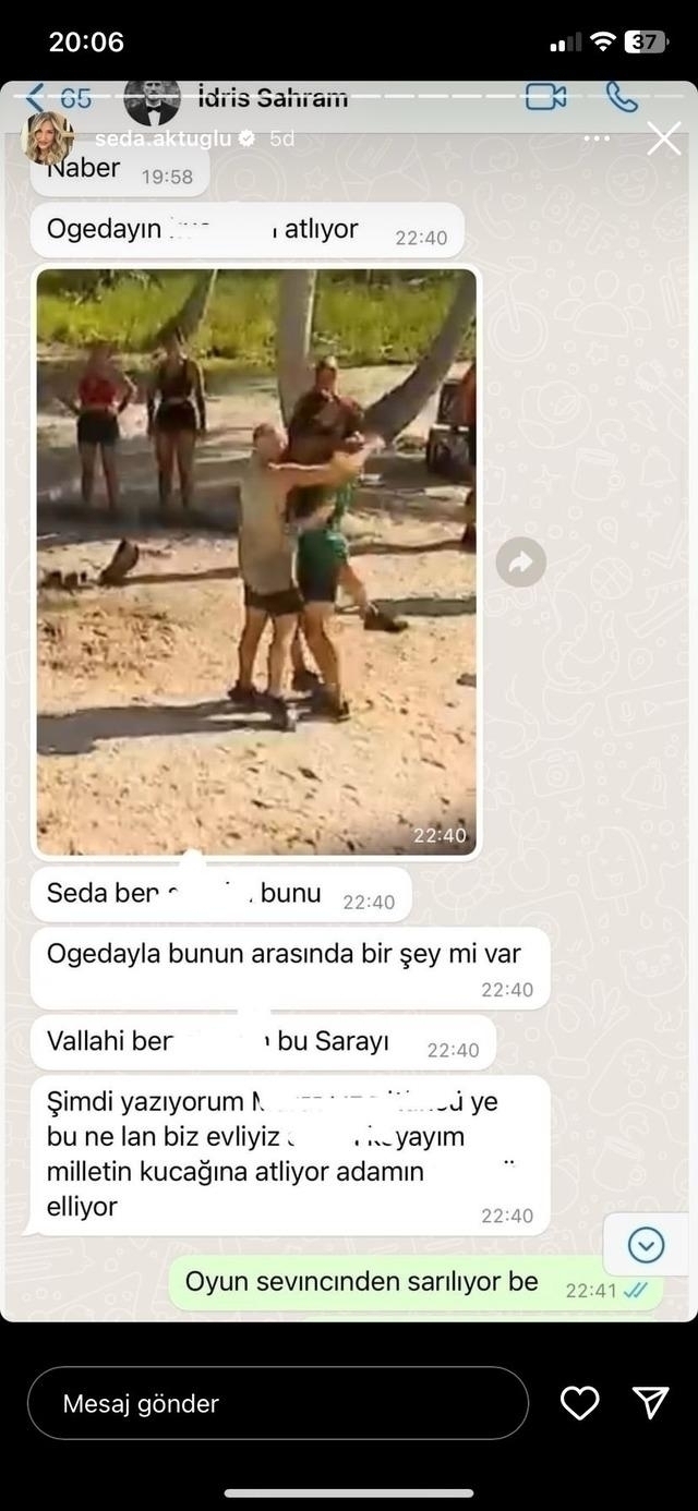 Seda Aktuğlu Sahra'nın Kocasının Küfürlü Mesajlarını Paylaştı!