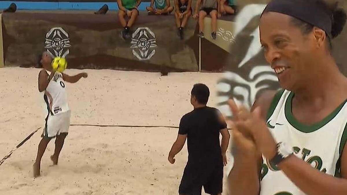 Ronaldinho, Survivor All Star'da Ayak Voleybolu Maçında Mest Etti!