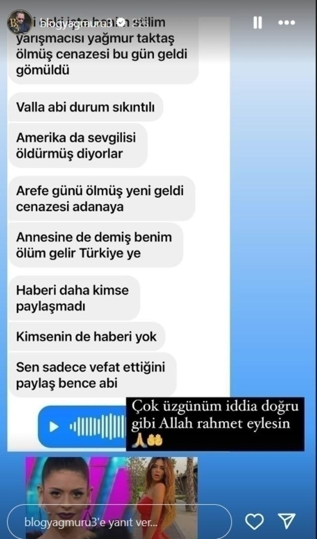 Yağmur Taktaş'ın Ölümüyle İlgili Şok İddialar!