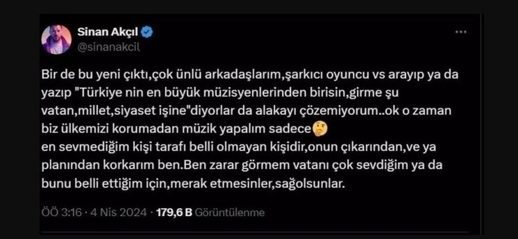 Sinan Akçıl, Murat Kurum'a Destek Verenlere Cevap Verdi
