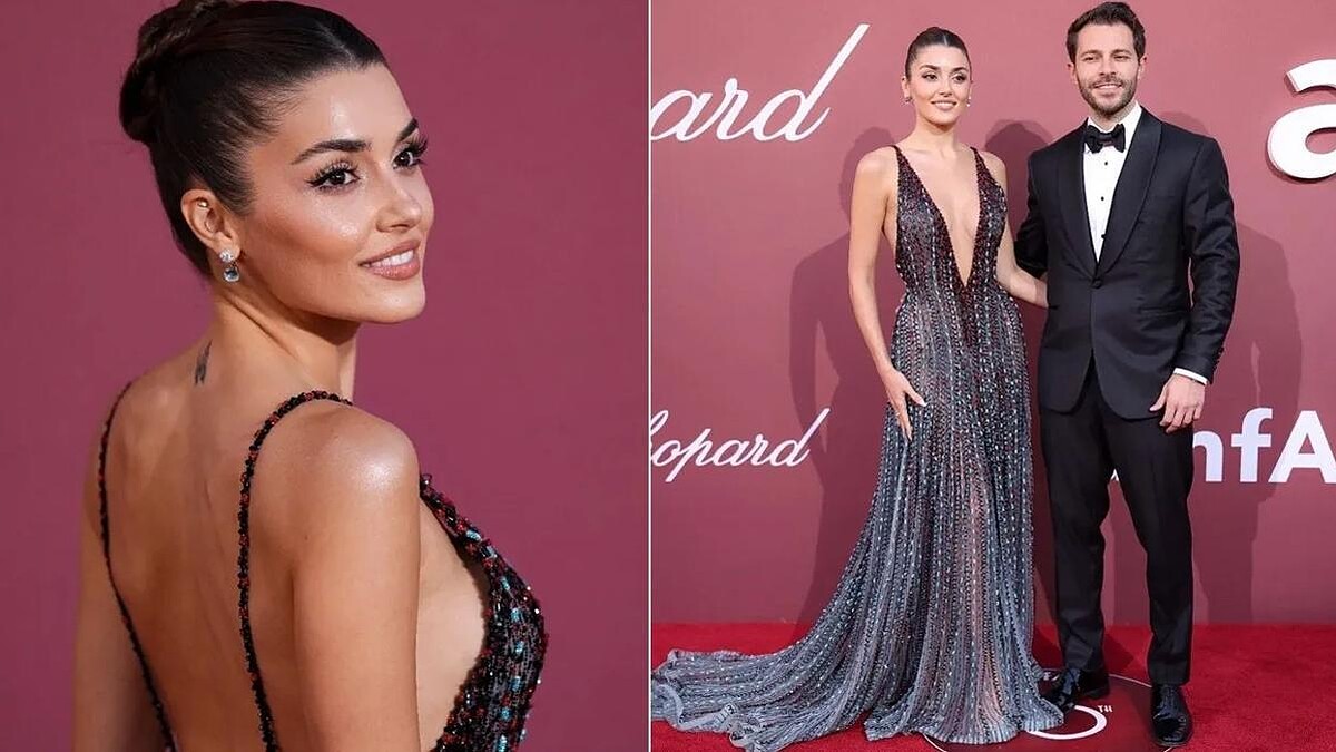Hakan Sabancı Cannes'da Hande Erçel'e Eşlik Etti… Kırmızı Halı Pozlarını Paylaştı