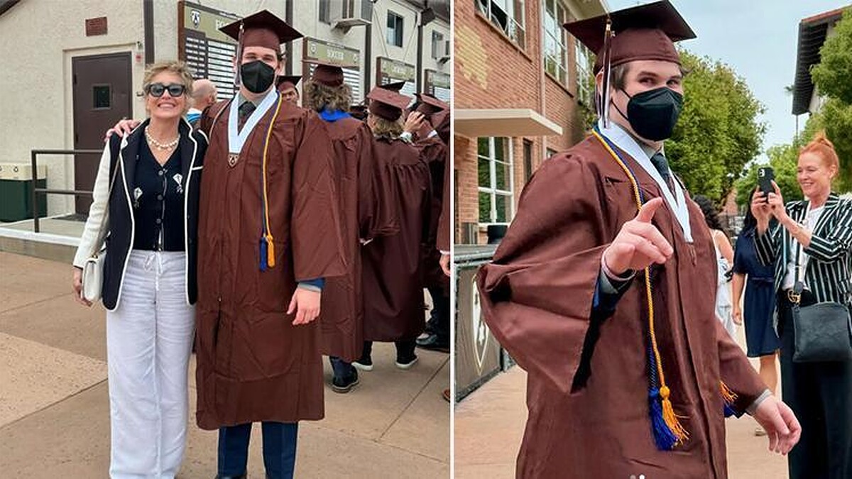 Sharon Stone'un Oğlu Laird Vonne Liseden Mezun Oldu!