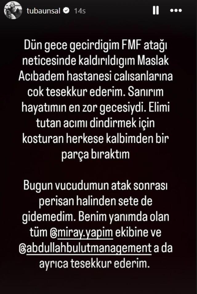 Tuba Ünsal, Fmf Atağı Geçirerek Hastaneye Kaldırıldı