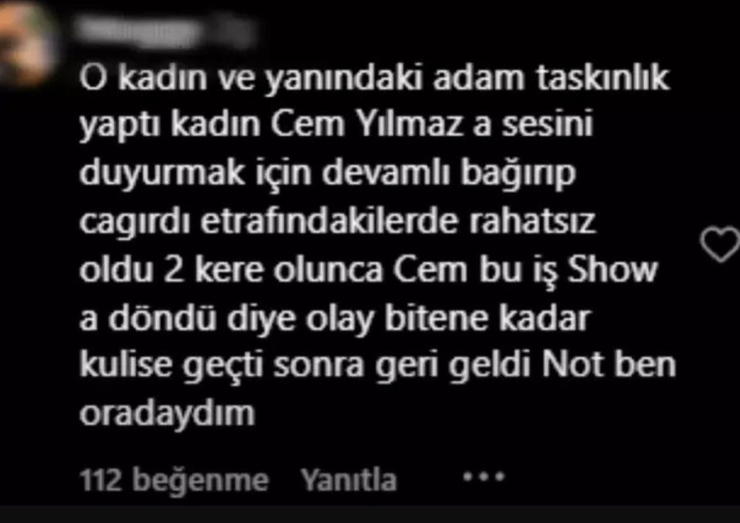 Cem Yılmaz Gösterisinde Skandal! Sahneyi Terk Etti