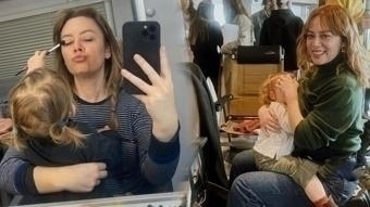 Buğra Gülsoy, Oğlu Cem'i Bahar Dizisi Setine Götürdü