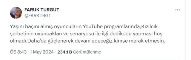 Müjdat Gezen'in 'Kızılcık Şerbeti' İddiaları Faruk Turgut'u Çileden Çıkardı!