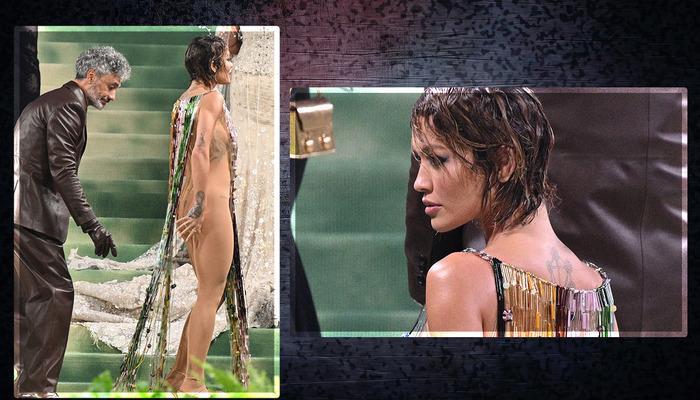 Rita Ora'nın Şeffaf Elbisesi Met Gala'da Olay Yarattı!