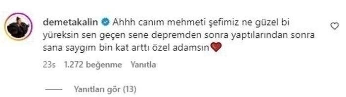 Demet Akalın, Masterchef'teki Şef Mehmet Yalçınkaya İçin Övgü Dolu Yorum Yaptı