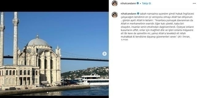 Nihal Candan, Günün Ayetini Paylaşıp Kapanmak İstediğini Söyledi!