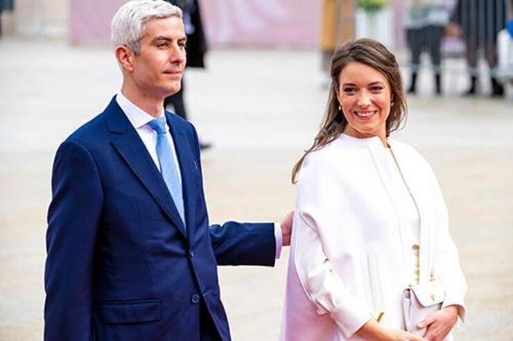 Prenses Alexandra ve Eşi Nicolas Bargory, İki Aylık Bebekleri Victoire ile Paris Olimpiyatları'nda