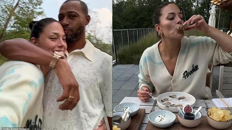 Ashley Graham ve Eşi Justin Ervin, Evlilik Yıl Dönümünü Romantik Kaçamakla Kutladı