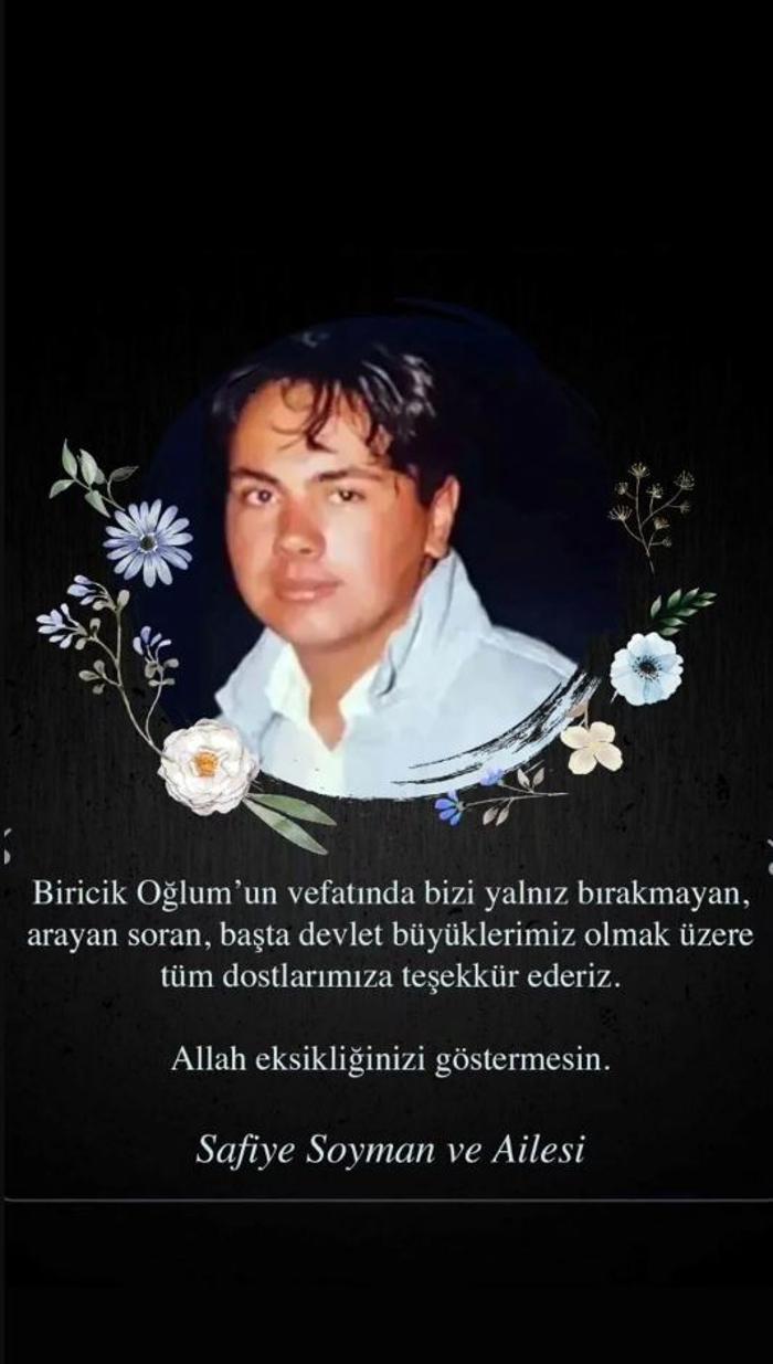 Safiye Soyman, oğlu Harun’un vefatı sonrası acısını paylaşıp destek olanlara teşekkür etti