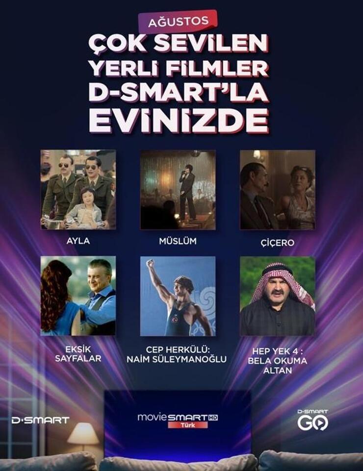 D-Smart Ağustos'ta Biyografi Türünde Unutulmaz Filmleri İzleyiciyle Buluşturuyor