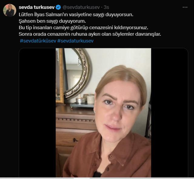Sevda Türküsev, İlyas Salman'ın Vasiyetine Saygı Gösterilmesi Gerektiğini Vurguladı!