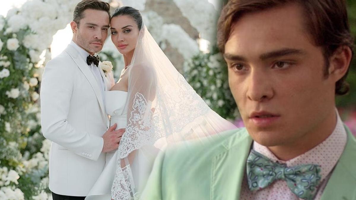 Ed Westwick, Amy Jackson ile Amalfi'de muhteşem bir düğünle dünyaevine girdi!