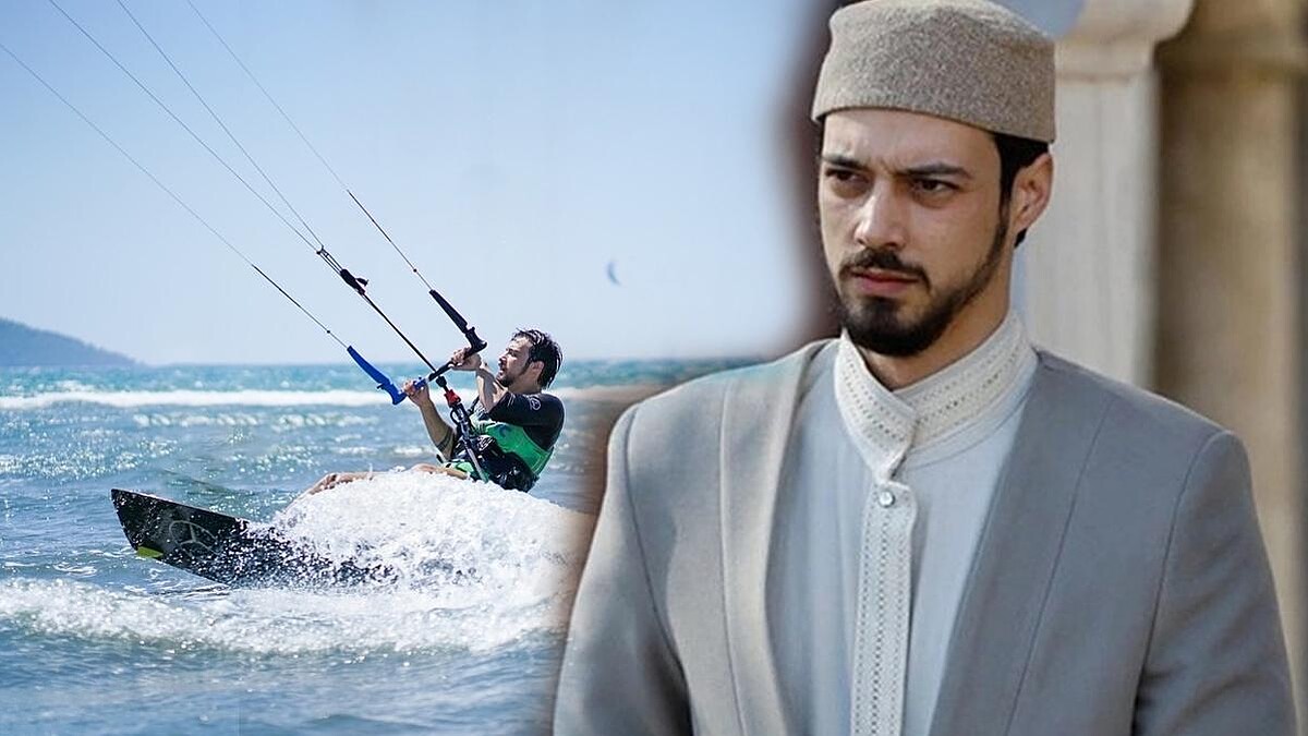 Mert Yazıcıoğlu, Kızıl Goncalar dizisindeki Cüneyd karakteriyle kitesurf yaptı