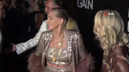 Sharon Stone, Bodrum'da düzenlenen Altın Küre Töreni'nde "Global İkon" ödülünü aldı