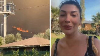 Urla'daki Orman Yangını, Ünlü Şarkıcı Aslı Zen'in Evinin Yakınında Paniğe Neden Oldu