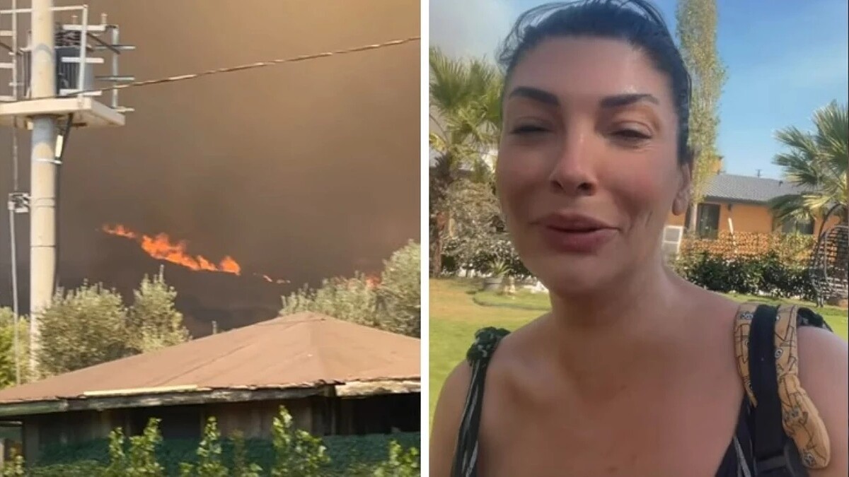 Urla'daki Orman Yangını, Ünlü Şarkıcı Aslı Zen'in Evinin Yakınında Paniğe Neden Oldu