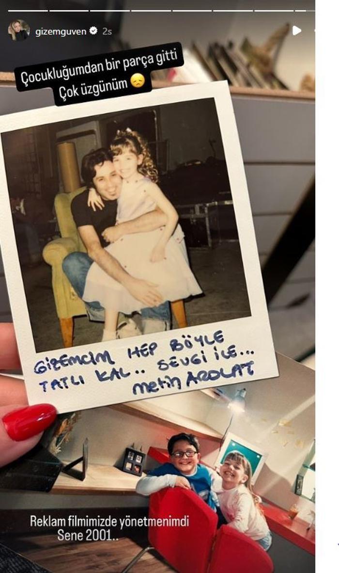 Gizem Güven'den Metin Arolat'a duygusal veda: "Çocukluğumdan bir parça gitti"