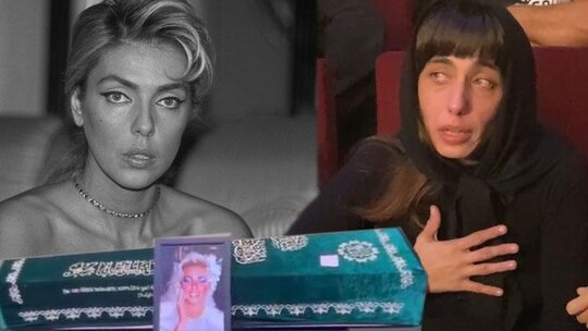 Ahu Tuğba Son Yolculuğuna Uğurlandı, Kızı Anjelik Duygusal Anlar Yaşadı