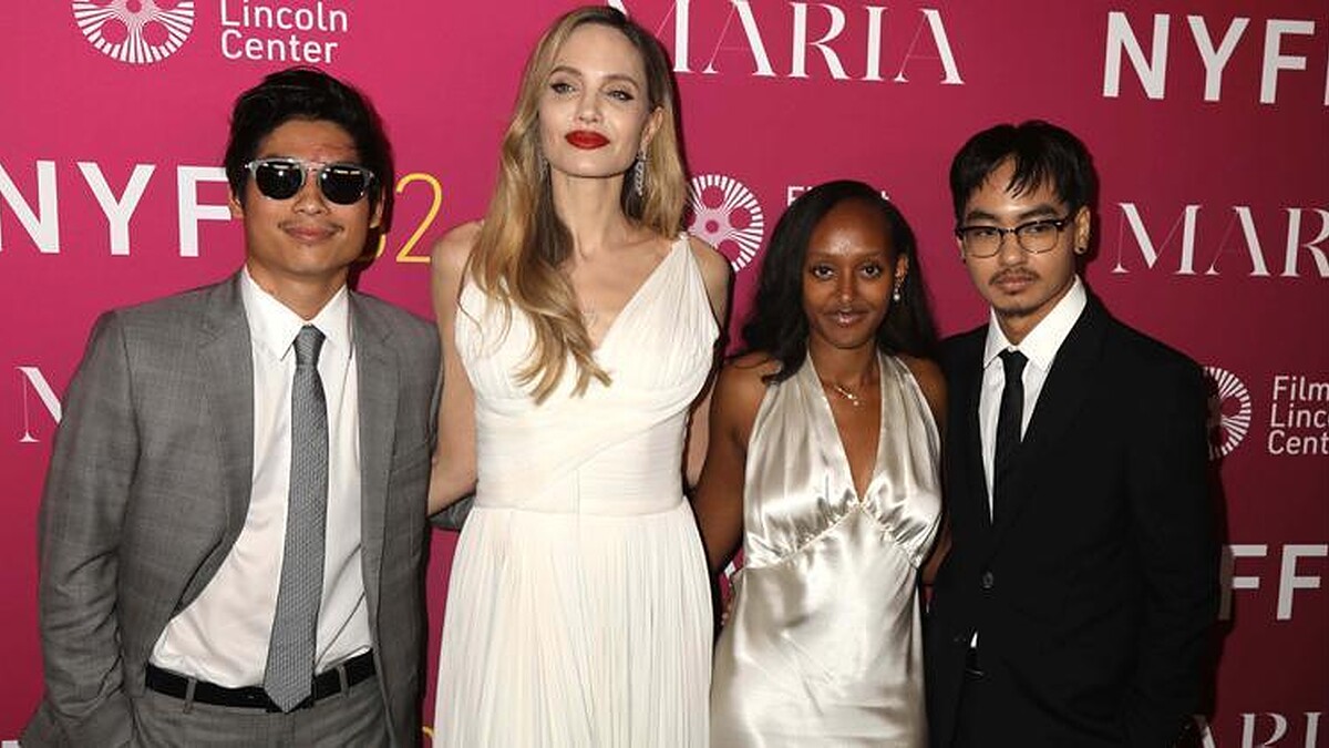Angelina Jolie, Maria Callas Rolüne Hazırlanırken Evlatlık Çocuklarıyla Galalara Katıldı