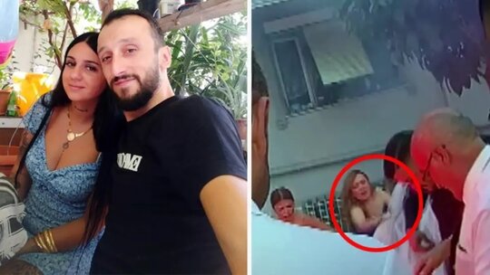 Gelin alma töreninde korku dolu anlar! Duvağa düşen meşale alevlere sebep oldu