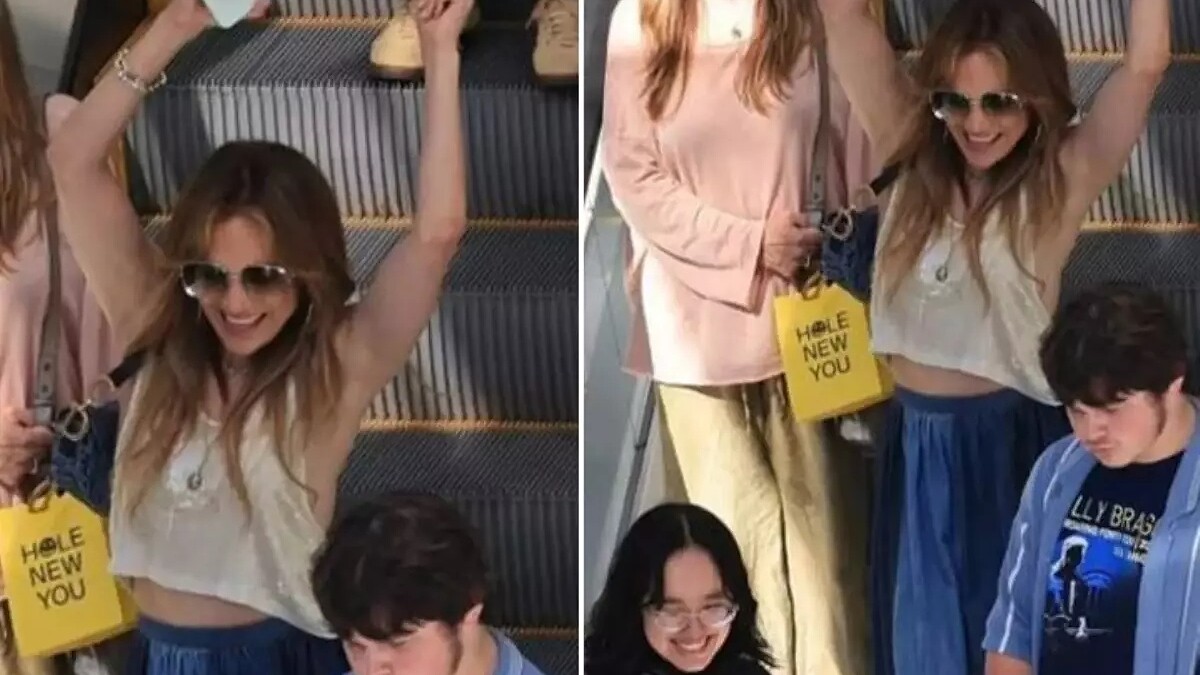 Jennifer Lopez boşanma sürecine rağmen alışveriş merkezinde dans ederek neşesini gösterdi