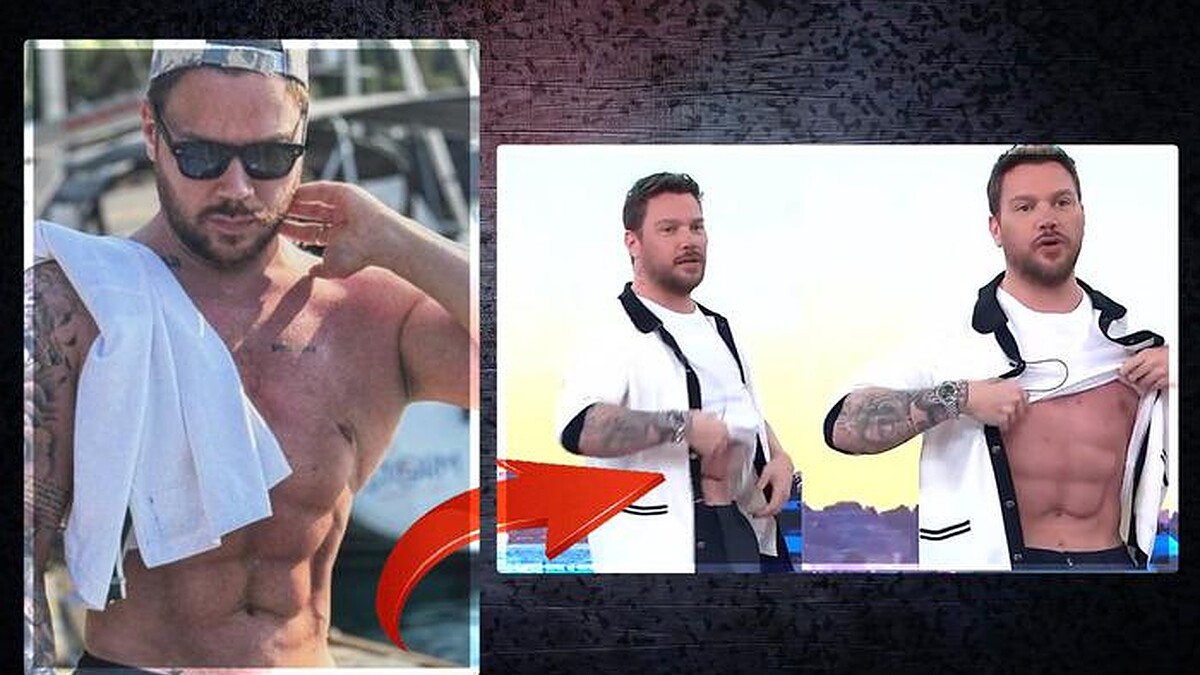 Sinan Akçıl canlı yayında kaslarını gösterdi, 'hımbıl erkek' açıklaması dikkat çekti