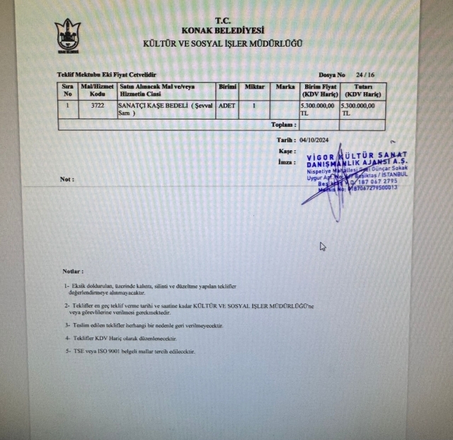 Konak Belediyesi, Şevval Sam’a 29 Ekim konseri için 5 milyon 300 bin TL ödeyecek skandalı!