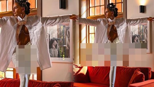 Eda Taşpınar'ın Mikonos'taki Kıyafeti ve İlginç Pozu Sosyal Medyada Tartışma Yarattı