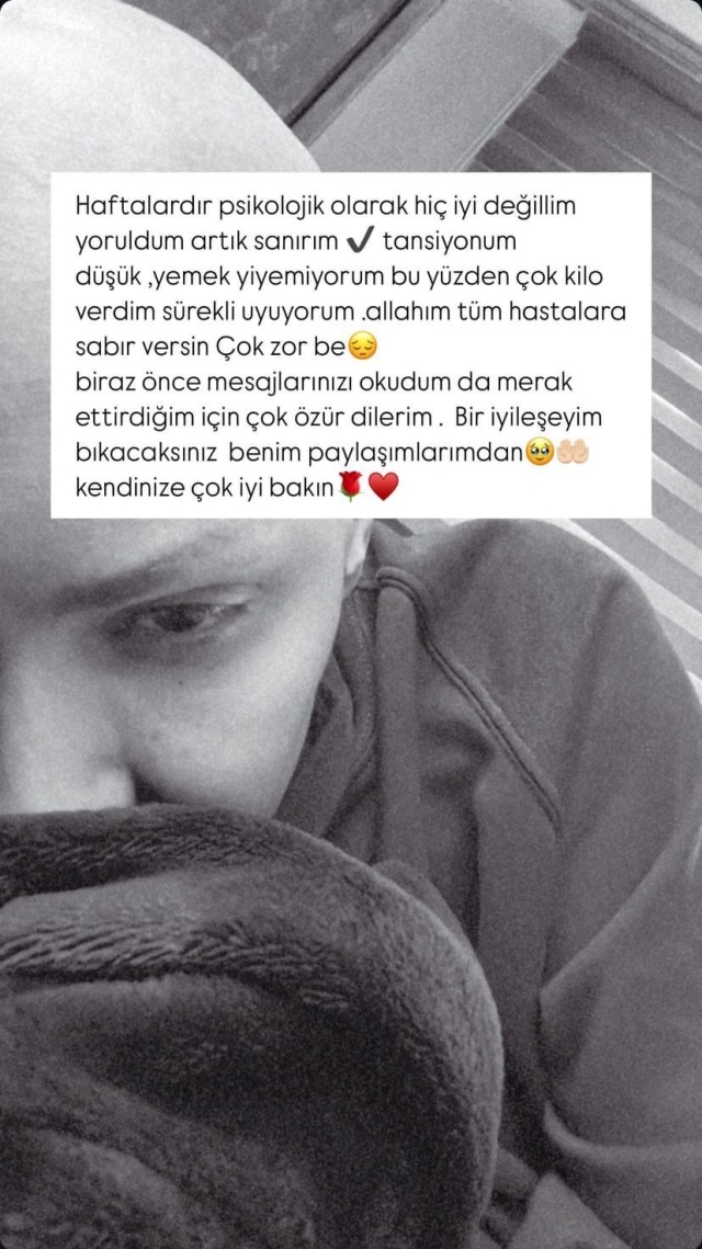 Şimal, kanserle mücadelesinde son durumunu paylaştı: "Yoruldum artık" dedi