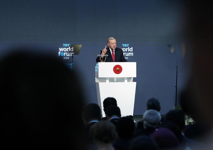 Erdoğan TRT World Forum’da BM reformunu savundu, protestoya sert yanıt verdi