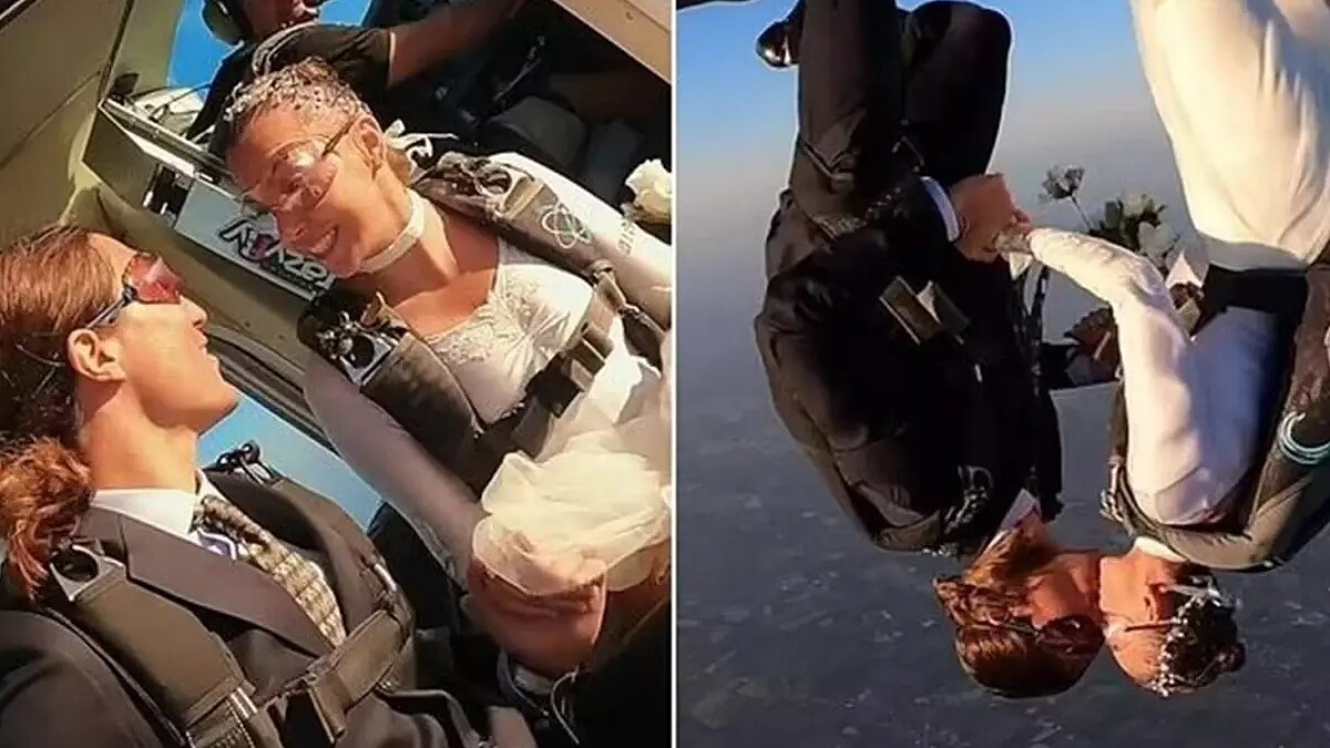 "Gökyüzünde Evliliğin Romantik Anı: Paraşütçü Roberta Mancino 3 Km Yükseklikte Yemin Etti"