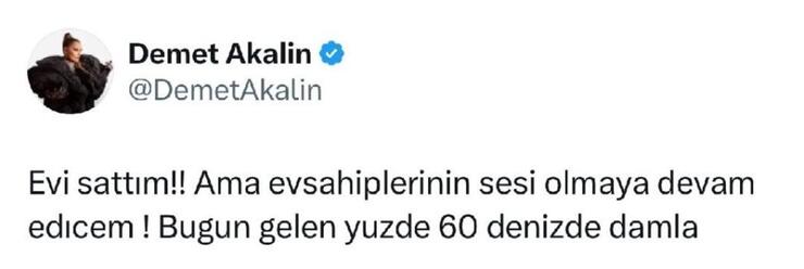 Demet Akalın kiracısı yüzünden evi satmaya karar verdi, kira artış oranını eleştirdi!