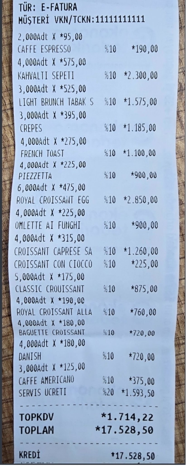 Danilo Zanna'nın Restoranında Kahvaltı Faturası 15 Bin 528 Lira, Tartışmalar Büyüdü!