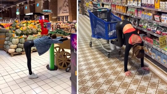 Ebru Şallı'nın Marketteki Pilatesi Tepkileri Beraberinde Getirdi