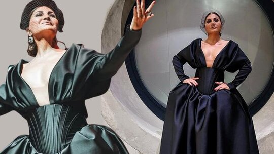 Sibel Can'ın 150 bin TL'lik elbisesi sosyal medyada eleştiri oklarının hedefi oldu