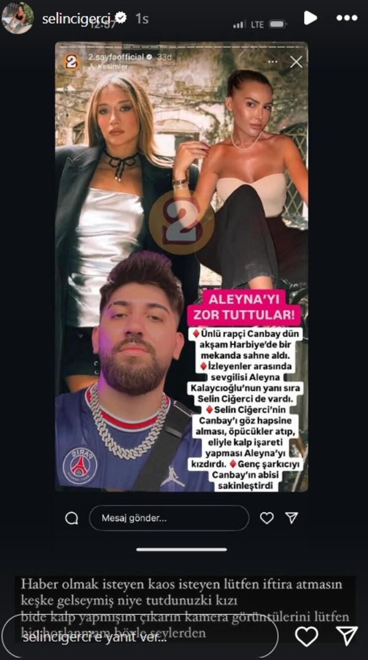 Selin Ciğerci, Canbay'ı göz hapsine aldı ve öpücükler attı!