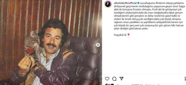"Ülkü Hilal Çiftçi'den Ferdi Tayfur'a Veda: Hatıran Yeter!"