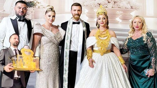 Aleyna Dalveren, işadamı Fatih Erdem'le evlendi, geline 5 kilo altın takıldı!