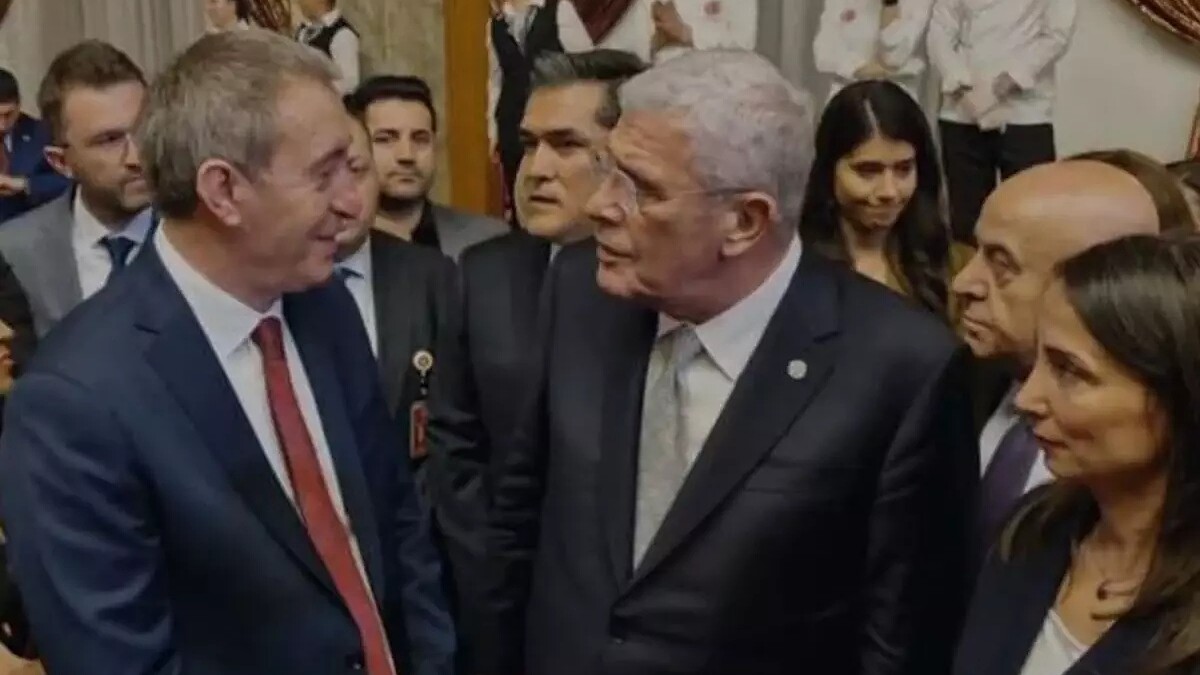 DEM Parti Eş Genel Başkanı Bakırhan ile İYİ Parti lideri Dervişoğlu arasında samimi anlar yaşandı