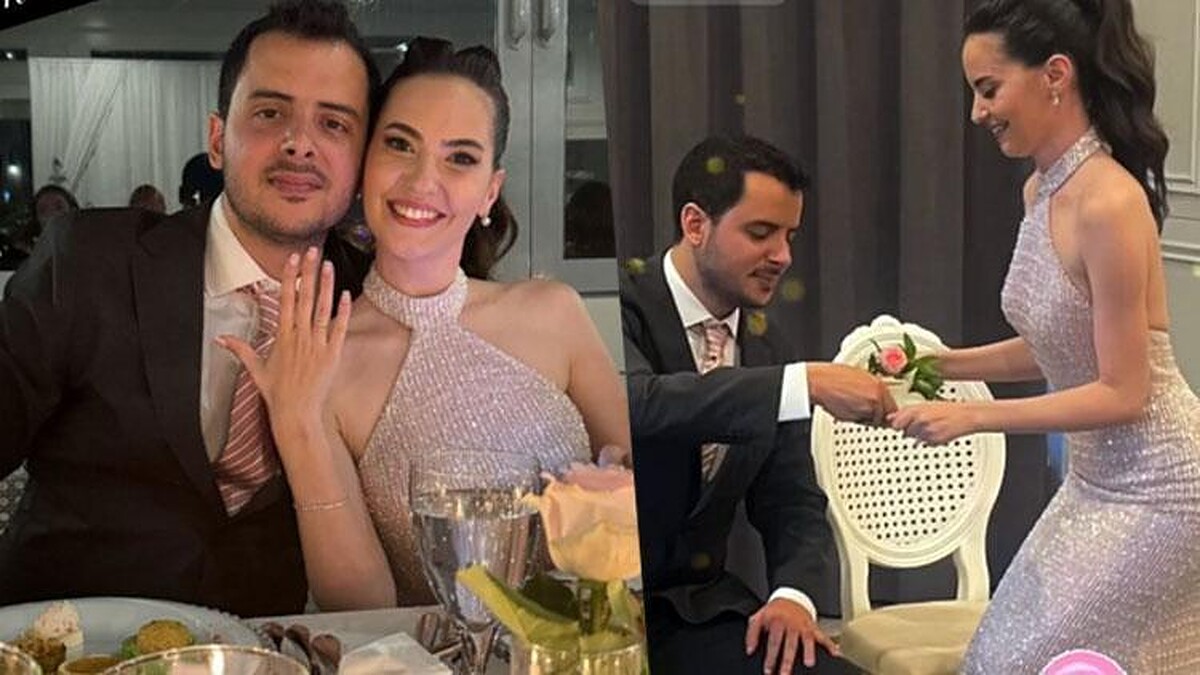 Ezgi Şenler ve çocukluk aşkı Ömer Gürgen nişanlandı!