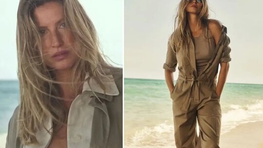 Gisele Bundchen, üçüncü çocuğunu dünyaya getirdikten sonra ilk reklam kampanyasını yayınladı