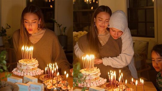 Jessica Alba, çocuklarıyla yeni yaşında sevgi dolu anlar yaşadı