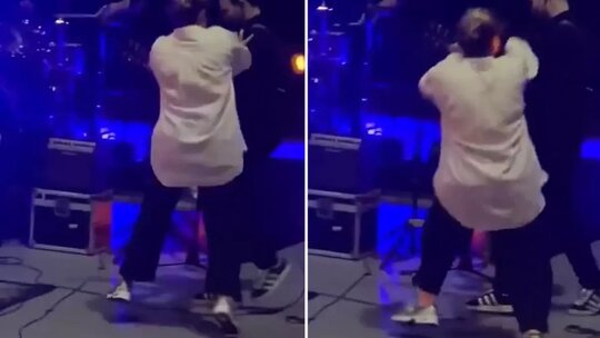 Kalben'in sahnede sergilediği sıra dışı dans performansı olay oldu