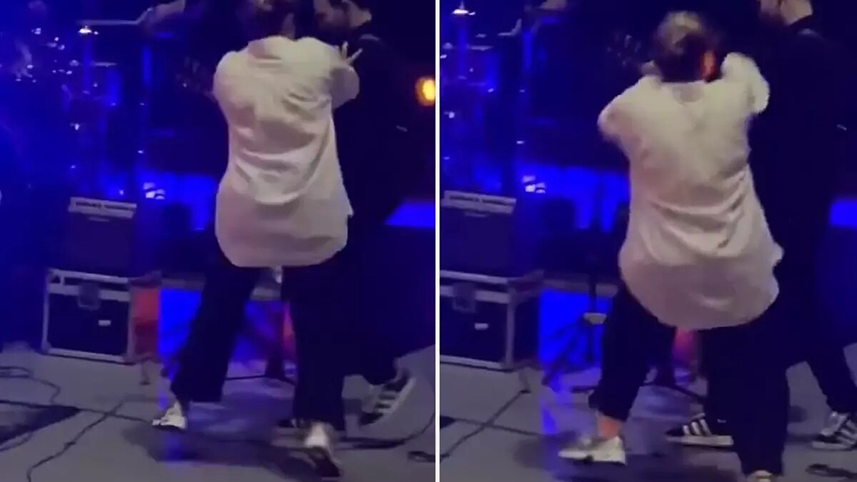 Kalben'in sahnede sergilediği sıra dışı dans performansı olay oldu