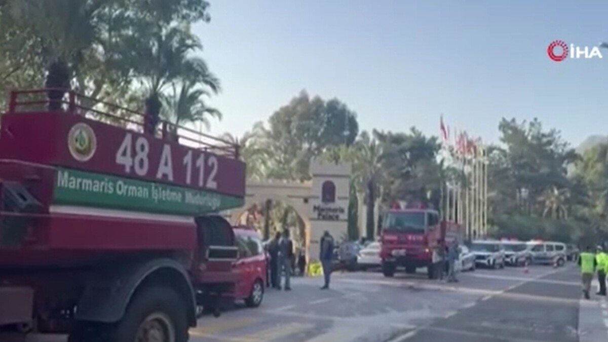 Marmaris'teki 5 Yıldızlı Otelden Yangın Haberi