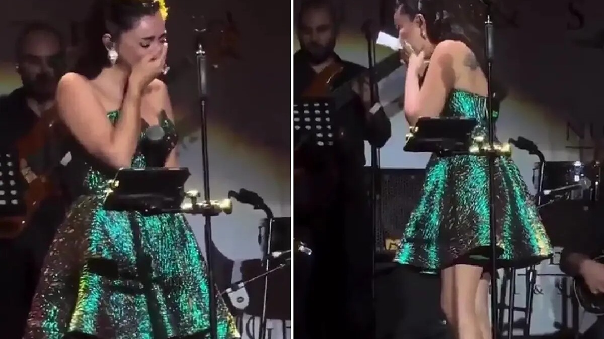 Öykü Gürman, Volkan Konak'ın şarkısını söylerken duygusal anlar yaşadı